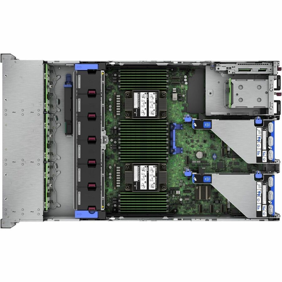 HPE SMART CHOICE ProLiant DL380 G11 2U Rack Server - 1 x Intel Xeon Silver 4510 2.4 GHz - 64 GB RAM - 16 TB HDD - (2 x 8TB) HDD Configuration - Serial ATA/600, 12Gb/s SAS Controller