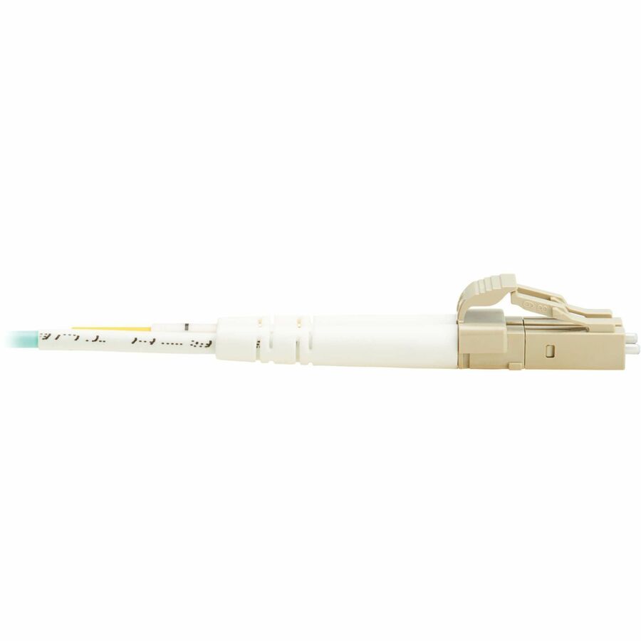 Eaton Tripp Lite Series 10Gb/40Gb/100Gb Duplex Multimode 50/125 OM4 LSZH Fiber Patch Cable (LC/LC), Aqua, 2M (6.6 ft.), TAA