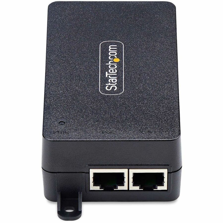 StarTech.com 1-Port Gigabit PoE+ Injector, 10M/100M/1G Ethernet, PoE/PoE+ (802.3af/802.3at), 30W Power Budget, Wall Mountable, Unmanaged