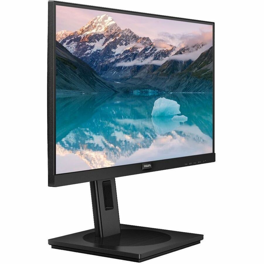 Philips 222S9JML 22-inch Full HD LED monitor with USB hub, HDMI, DisplayPort, VGA, and height-adjustable stand — alternate view 3