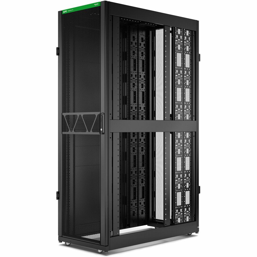 APC NetShelter SX Server Rack Gen 2, 42U, 1991H x 600W x 1200D mm, with Sides, Black [TAA]