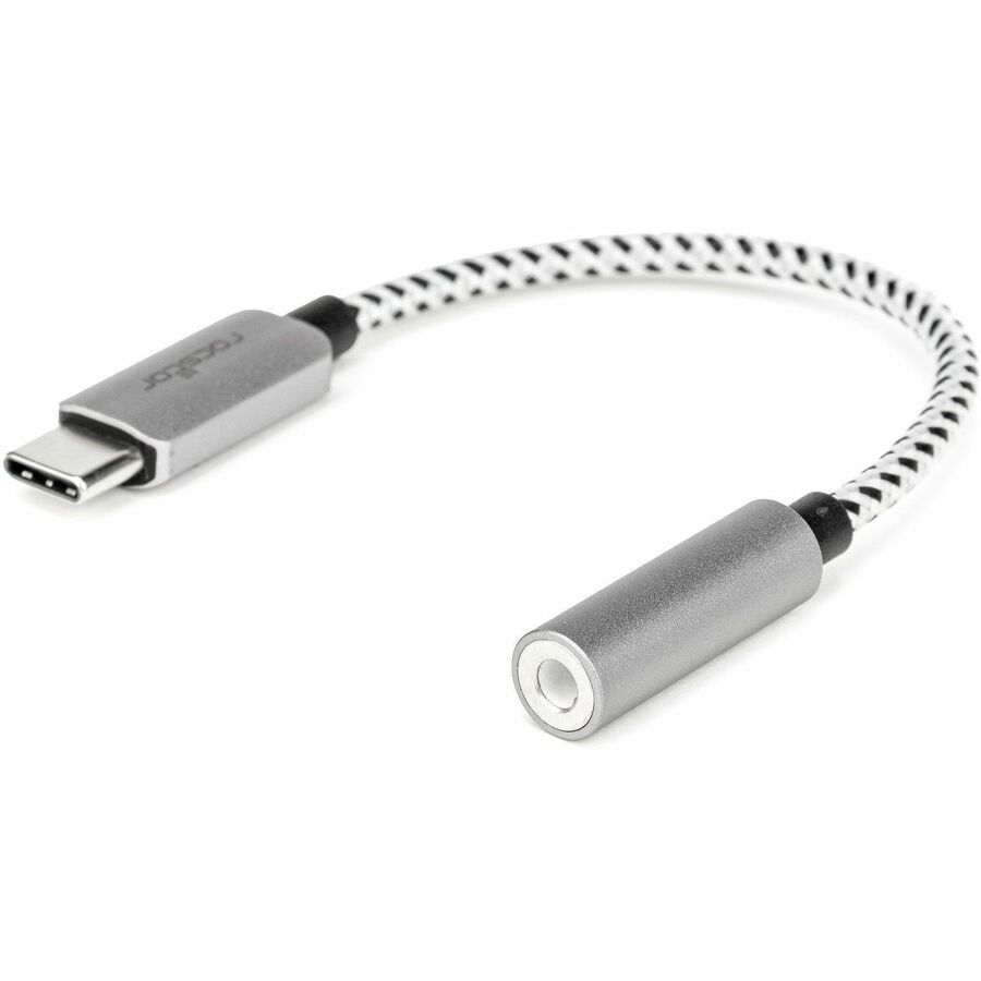 Rocstor Premium USB-C to Hi-Res 3.5mm Audio Adapter DAC 44.1/48/96KHz Sample Rate