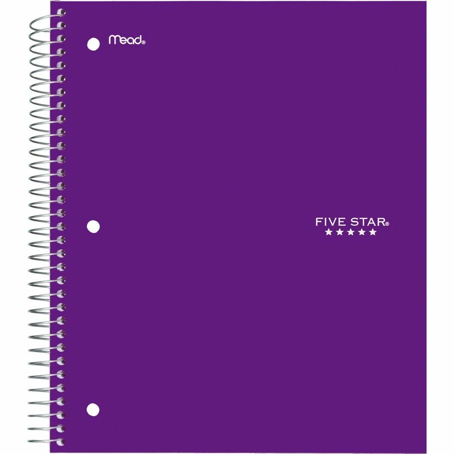 Five Star Wirebound, 2-Subject Notebook, 11" X 10-5/16" , 120Sheets