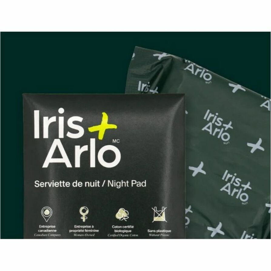 Iris + Arlo Individual Packets - 100% Organic Cotton Night Pads