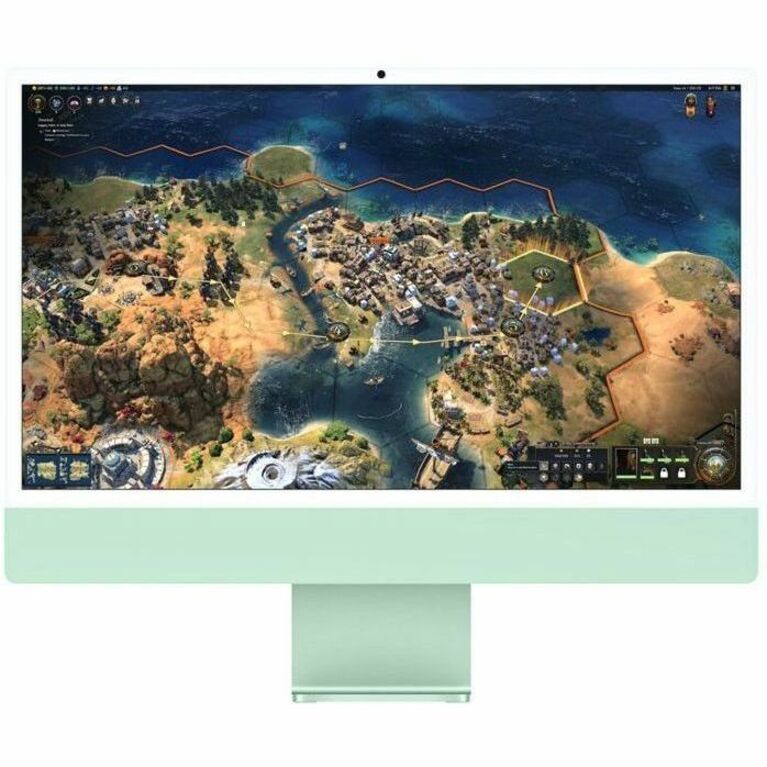 Green Apple iMac 24-inch all-in-one desktop with 4.5K Retina display — alternate view 3