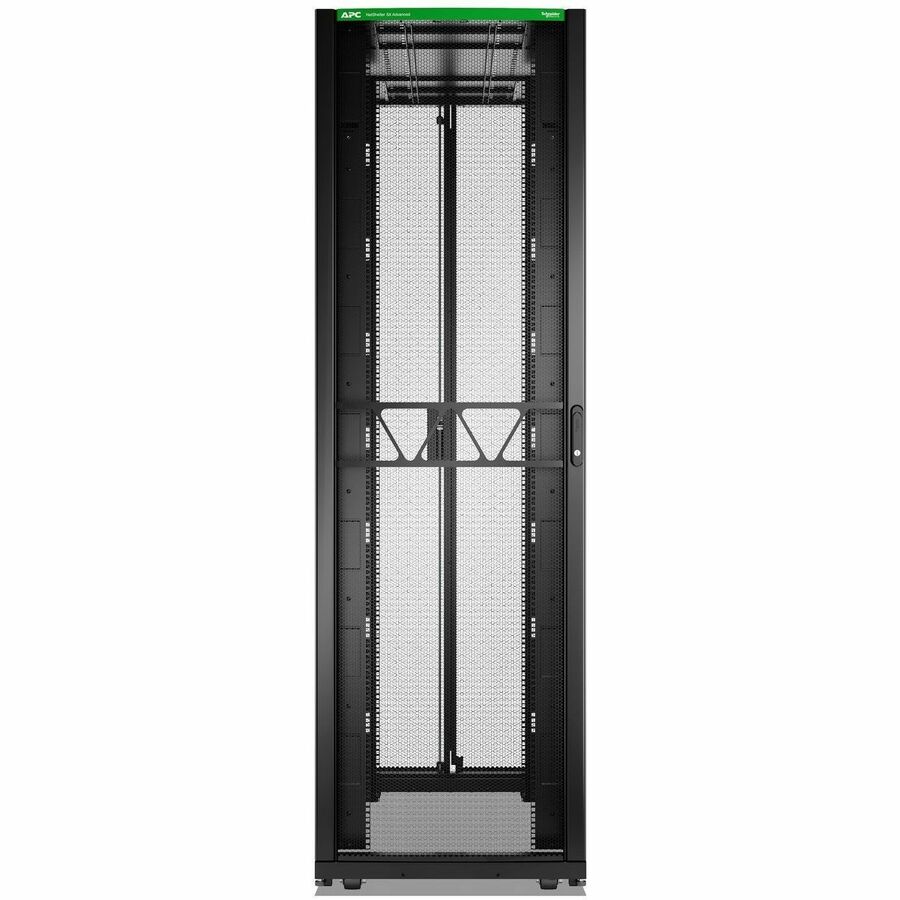 APC NetShelter SX Advanced Rack, High Strength, 52U, 2436H x 750W x 1295D mm, with Shock Package, Black [TAA]