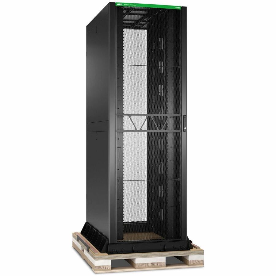 APC NetShelter SX Advanced Rack, High Strength, 52U, 2436H x 800W x 1295D mm, with Shock Package, Black [TAA]