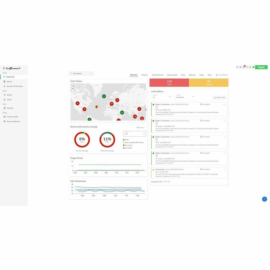 Subscription, Ecostruxure IT Expert, 5 years, Digital, Remote monitoring and management of Data Centers.