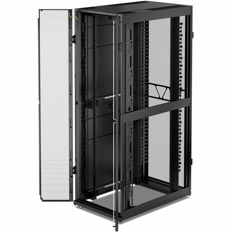 APC NetShelter SX Networking Enclosure, 48U, 2258H x 750W x 1200D mm, w/ Sides, Black [TAA]