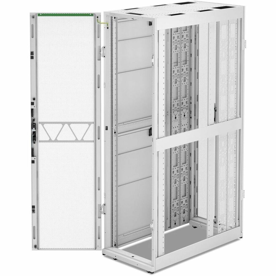 APC NetShelter SX Server Rack Gen 2, 45U, 2124H x 600W x 1200D mm, w/ Sides, White [TAA]