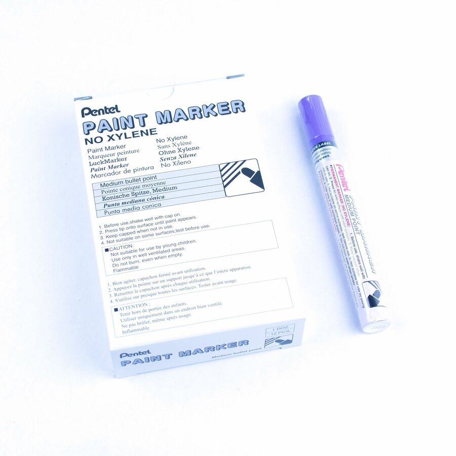 Pentel Paint Marker, Medium Point, Bullet Tip, Violet Ink
