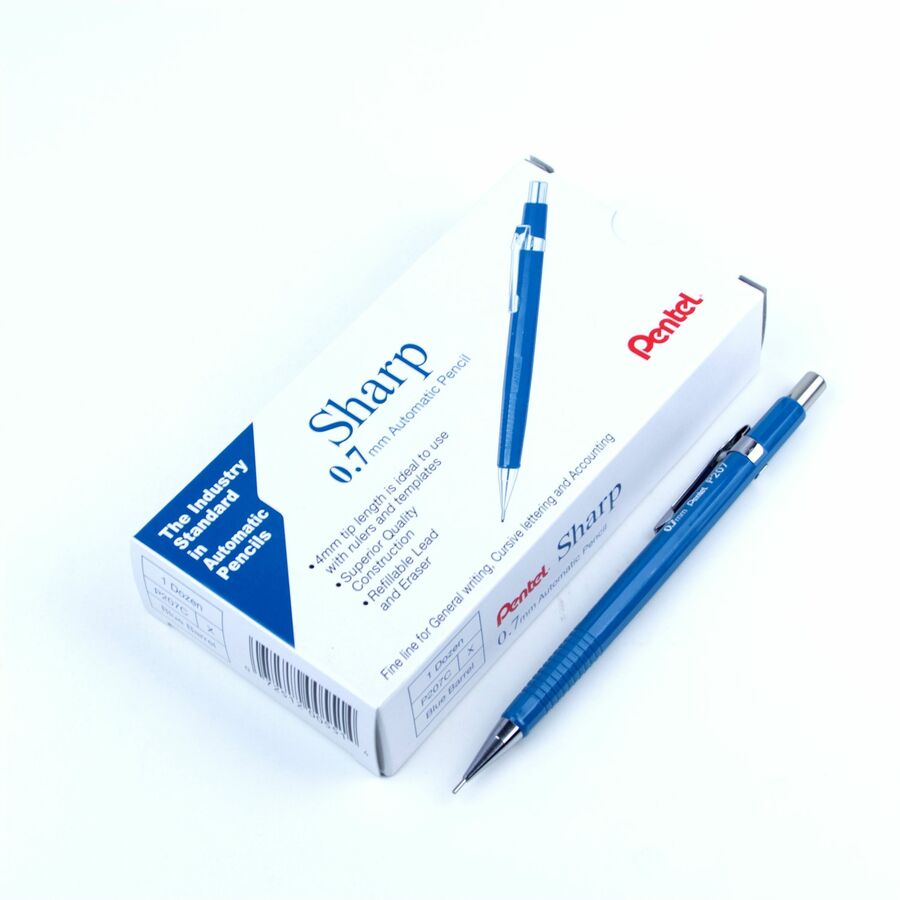 Pentel P200 Mechanical Pencil (0.7mm) Blue Barrel