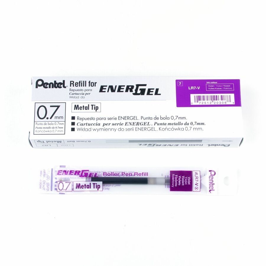 Pentel Refill Ink - For Pentel EnerGel Gel Pen, (0.7mm) Medium Point,, Violet Ink