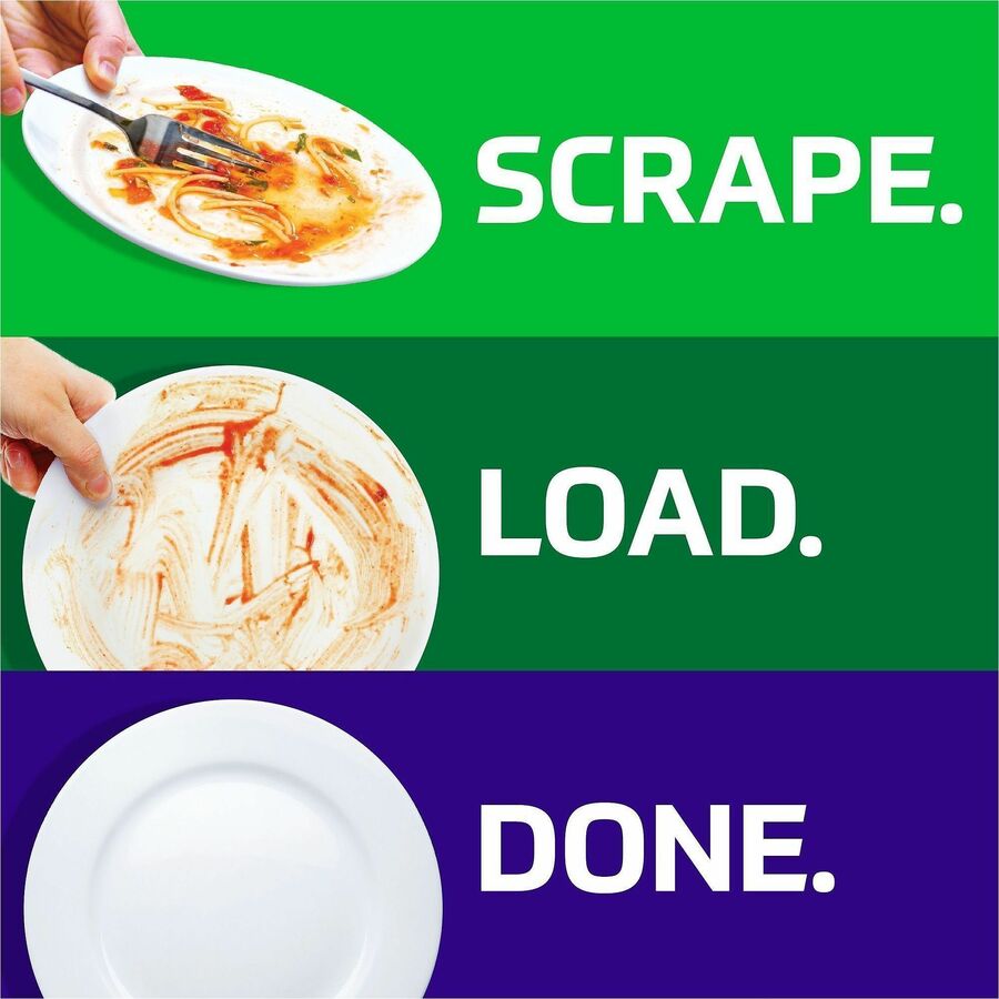 Cascade Platinum Plus ActionPacs - For Multipurpose - Fresh Scent - Recommended For: Residue Remover, Dried-on Food Remover, Grease Remover, Food Remover - Enzyme Activated - Purple - 47/Pack - 3 / Carton