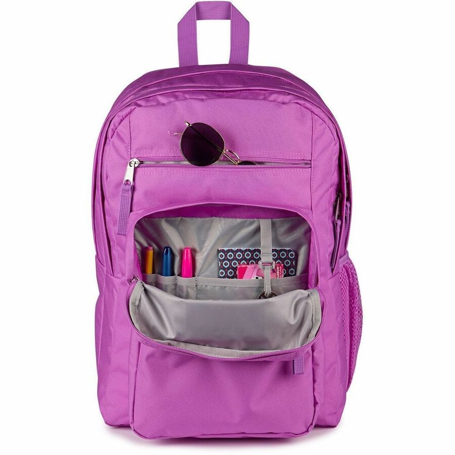 Jansport BIG STUDENT Carrying Case (Backpack) for 15" Notebook - Digital Fuschia