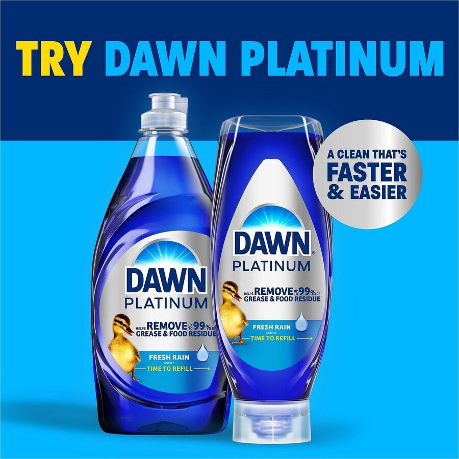 Dawn Dish Soap - For Multipurpose - Liquid - 38 fl oz (1.2 quart) - Apple Blossom Scent - Recommended For: Grease Remover, Stain Remover - Versatile, Freshen - Green - 8 / Carton