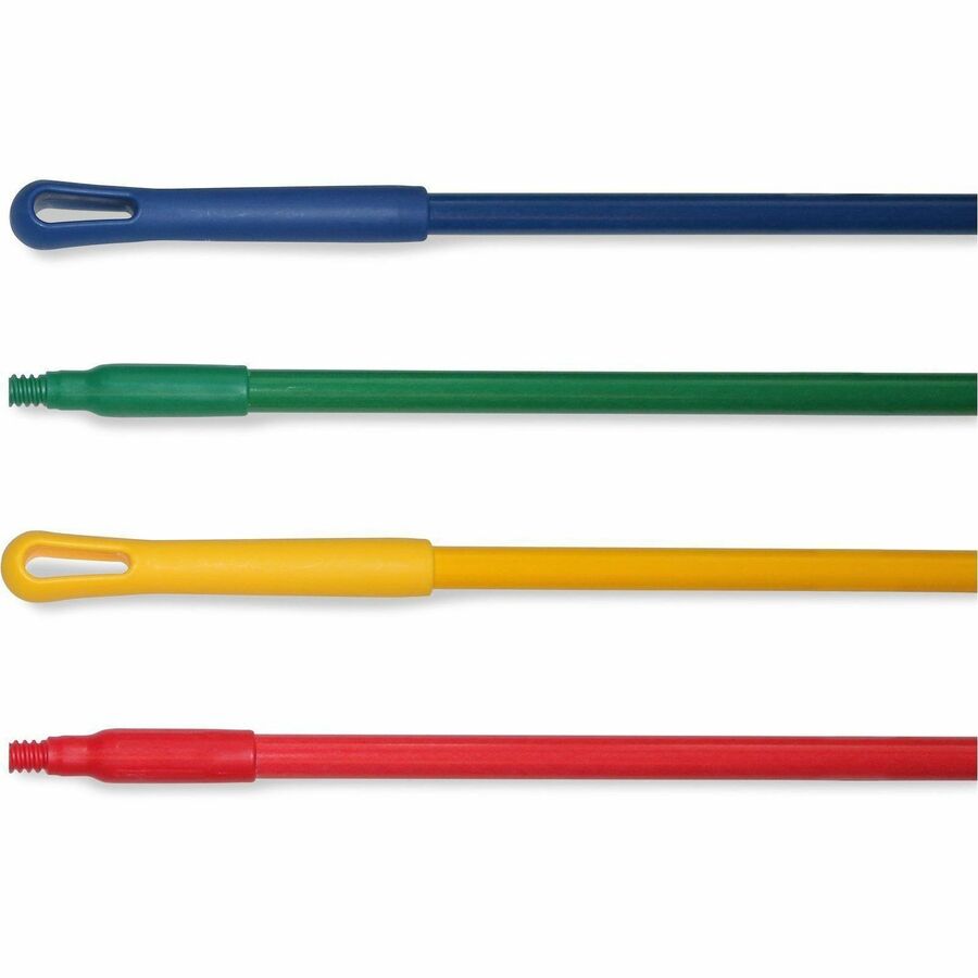 Sparta 60" Fiberglass Broom Handle - 60" Length x 1" Diameter - Red - Fiberglass, Polyester, Polypropylene - 12 Each