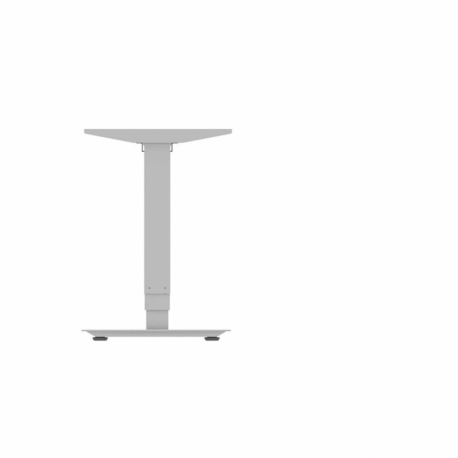 Lorell Sit-Stand 3rd-Leg Base - Silver Base - 2 Tier(s) - 275 lb Capacity - Height Adjustable - 3-Stage - 45" Height - Workstation - Assembly Required - Metal Frame Material - 1 Each