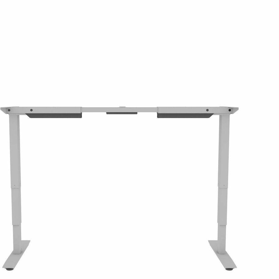 Lorell Sit-to-Stand Two-Tier Base - Silver Base - 2 Legs - 2 Tier(s) - 275 lb Capacity - Height Adjustable - 3-Stage - 45.10" Height - Workstation - Assembly Required - Steel Base Material - Steel Frame Material - 1 Each