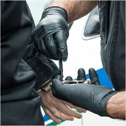 Picture of Gloveworks Black Nitrile Powder-Free Exam Gloves