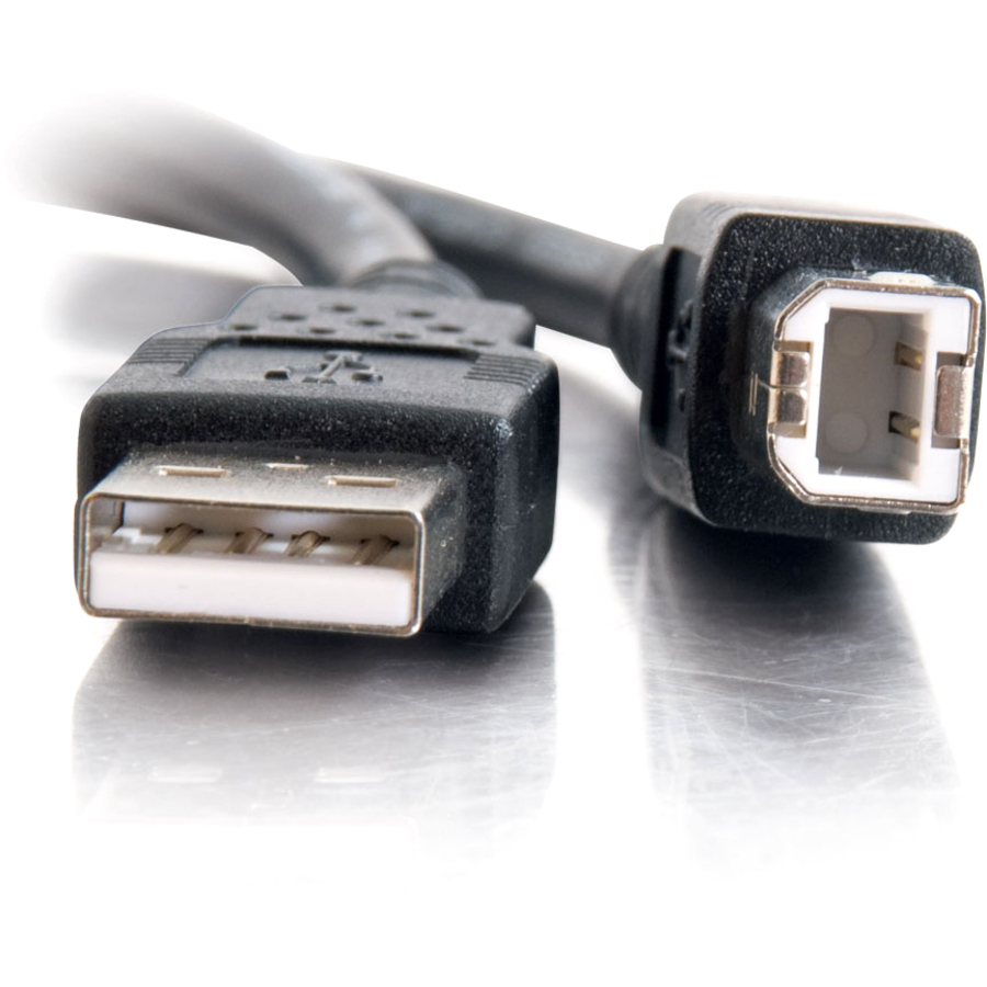 C2G 2m USB Cable - USB A to USB B Cable - M/M - Type A USB - Type B USB - 6ft - Black