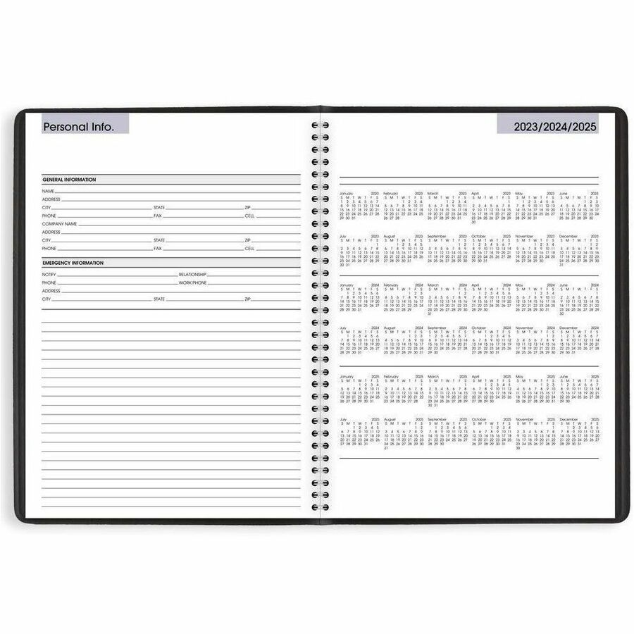 At-A-Glance DayMinder Appointment Book Planner - Large Size - Julian Dates - Weekly - 12 Month - January 2024 - December 2024 - 7:00 AM to 9:45 PM - Quarter-hourly, 7:00 AM to 6:45 PM - Quarter-hourly, 7:00 AM to 6:45 PM - Saturday - 1 Week Double Page La