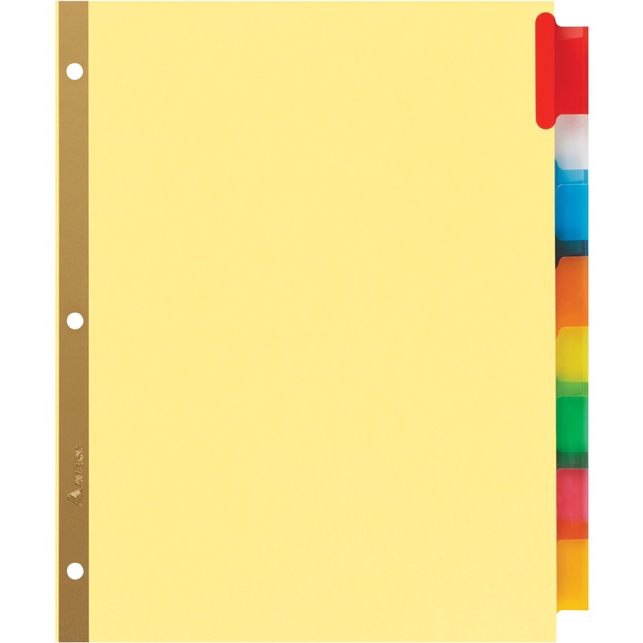 Picture of Avery&reg; Big Tab Insertable Dividers - Reinforced Gold Edge