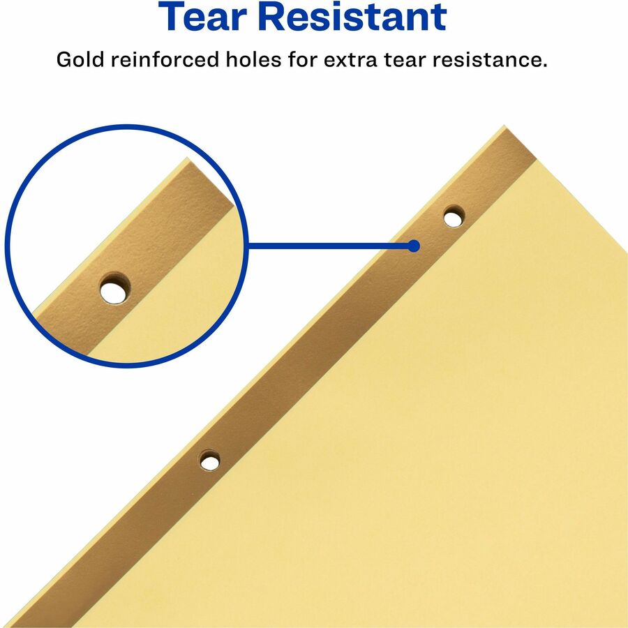 Picture of Avery&reg; Laminated Dividers - Gold Reinforced
