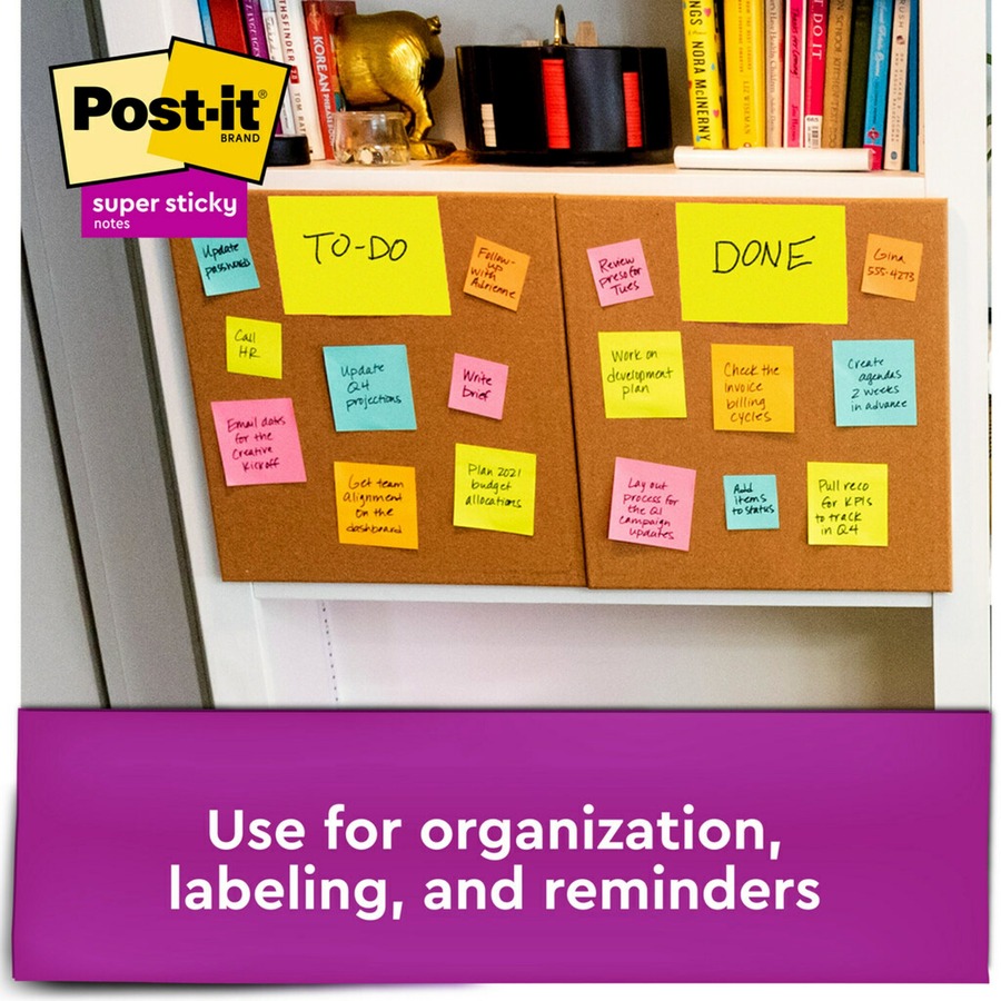 MMM6845SSP - Post-it® Super Sticky Notes - Energy Boost Color