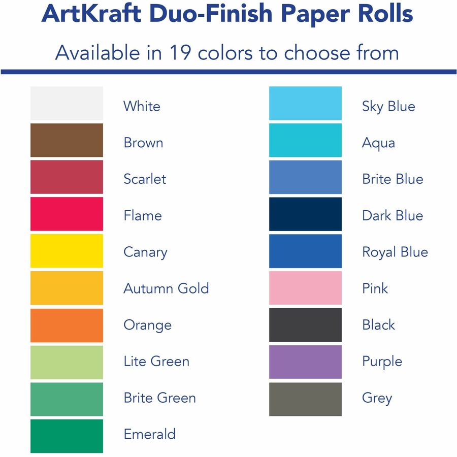 Pacon Art Kraft Duo-Finish Paper Roll, 48 inch x 200', Brown