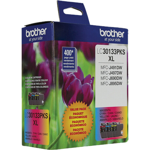 Brother LC30113PKS CMY Color Ink Cartridge - 3-Pack for sale online