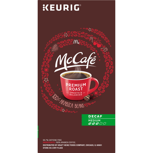 McCafe Premium Roast Decaf Coffee, Single Serve Keurig K-Cup Pods