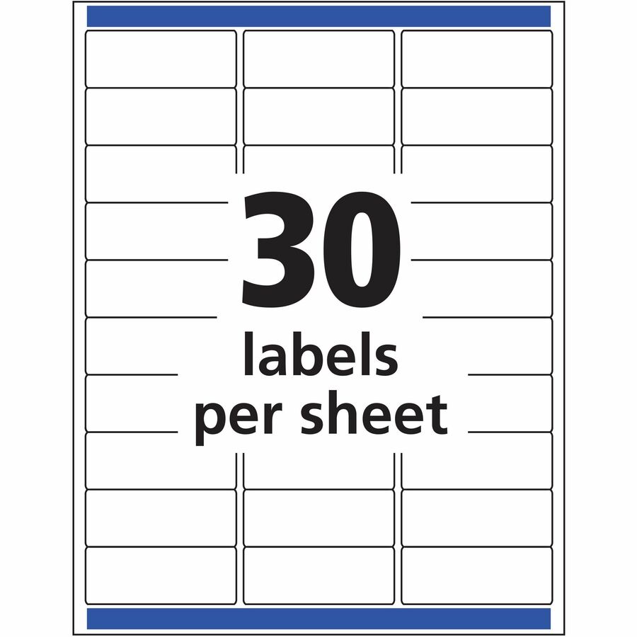 Avery Matte Clear Address Labels Sure Feed Technology 1 Width X 2 