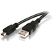 Cables To Go USB Cable - Type-A Male - Mini Type-B Male - 2m - Black (27005)