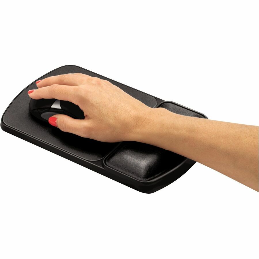 Fellowes® Gel Mouse Pad Wrist Support - Graphite( 91741)