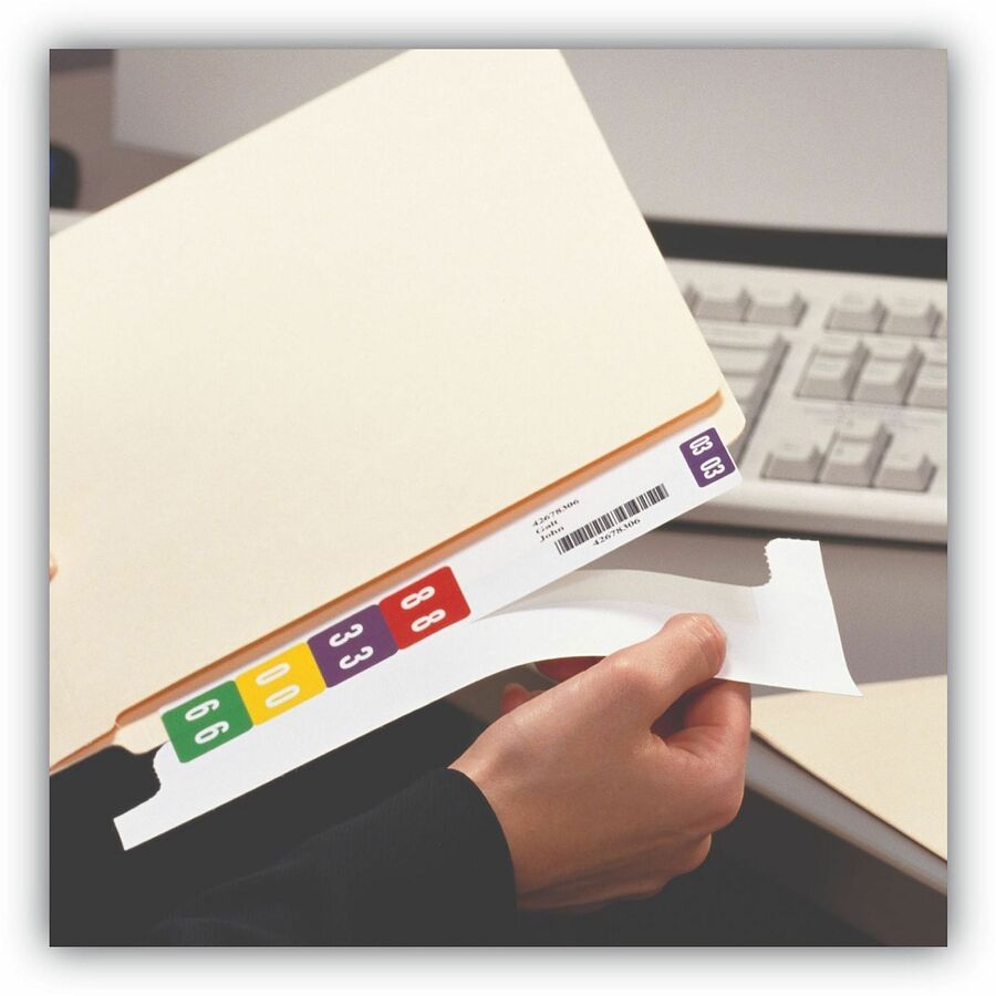 Smead Smartstrip Labeling System ColorBar Refill Labels - 7 1/2" Width x 1 1/2" Length - Inkjet