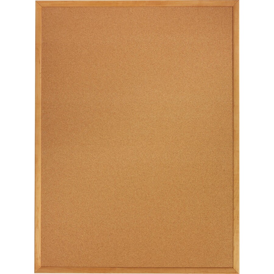 Quartet Classic Series Cork Bulletin Board - 36" Height x 60" Width - Brown Natural Cork Surface - Self-healing, Flexible, Durable - Oak Frame - 1 Each