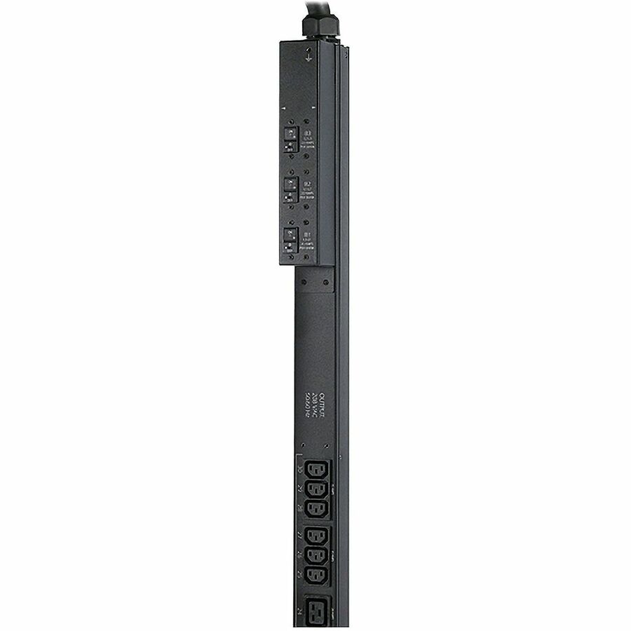 APC NetShelter Basic Rack PDU, Zero U, 14.4kW, 208V, 24 C13, 4 C19, 2 NEMA L6-30R outlet, 3ft input Cord