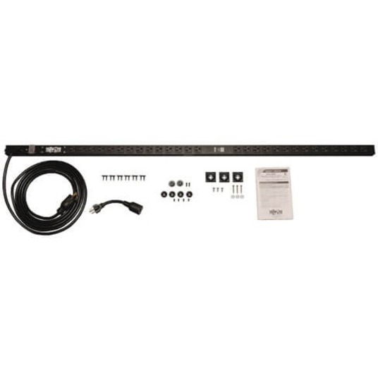 Tripp Lite by Eaton PDU 1.9kW Single-Phase Local Metered PDU 120V Outlets (28 5-15/20R) L5-20P/5-20P Adapter 15 ft. (4.57 m) Cord 0U Vertical