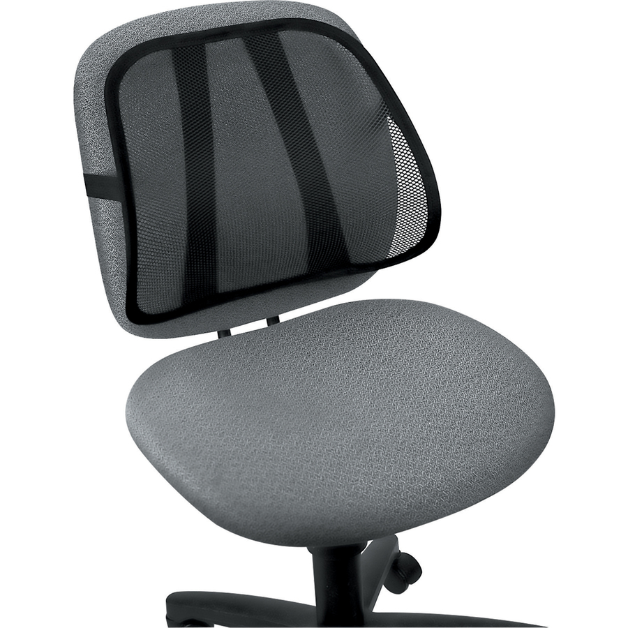 Fellowes Office Suites Mesh Back Support - Black - Mesh Fabric - Backrests & Seat Cushions - FEL8036501