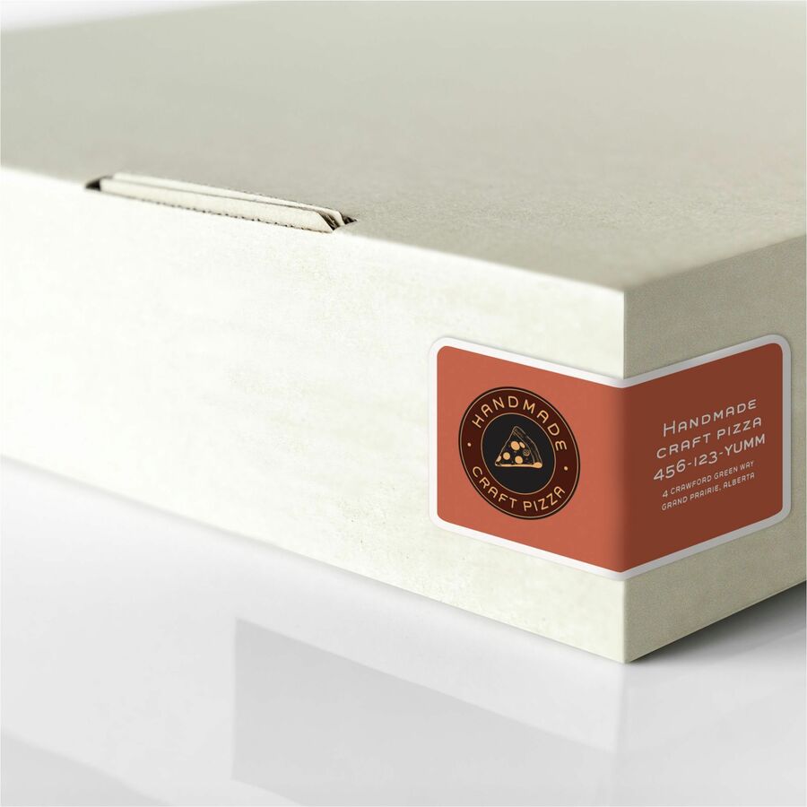 Avery White Rectangle Labels with Sure Feed™ Technology Easy Peel&reg;, 1" x 2-5/8" , Permanent Adhesive, for Laser and Inkjet Printers