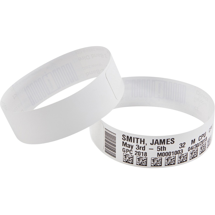HC100, Wristband, Polypropylene, 1x6in (25.4x152.4mm); Direct Thermal, Z-Band Direct, Adhesive closure, HC100 Cartridge, 350/roll, 6/box — alternate view 4