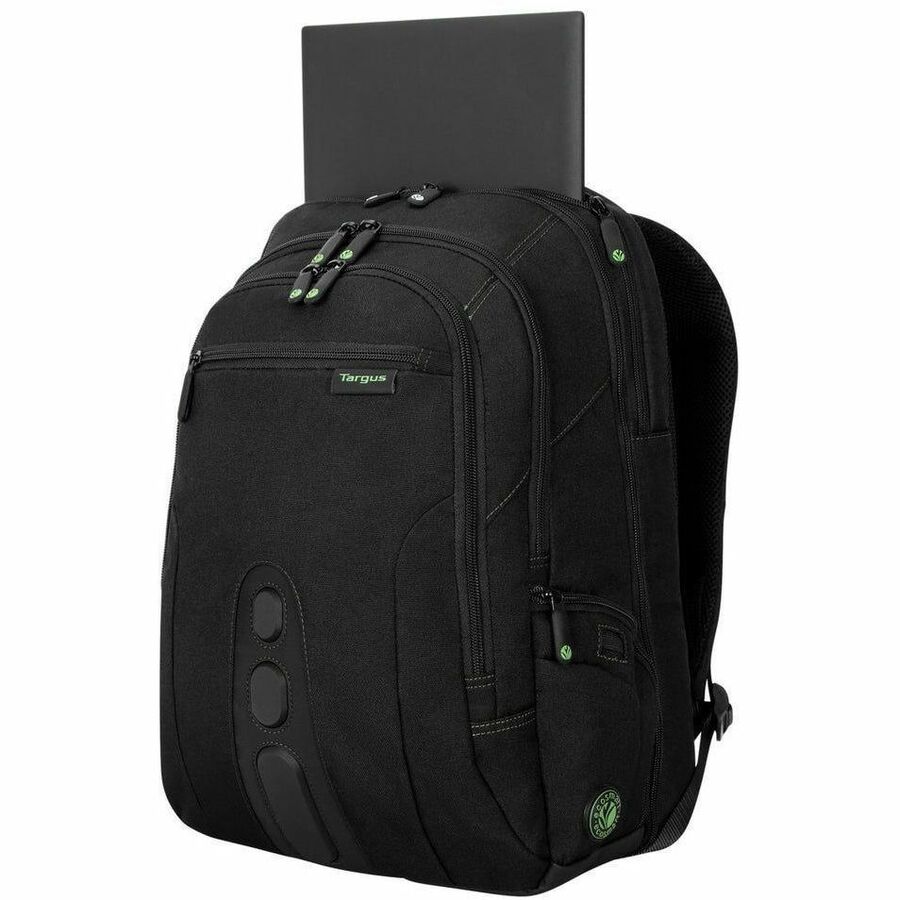 Targus Spruce EcoSmart TBB013US Carrying Case (Backpack) for 15.6" (396.24 mm) to 16" (406.40 mm) Notebook - Black/Green 