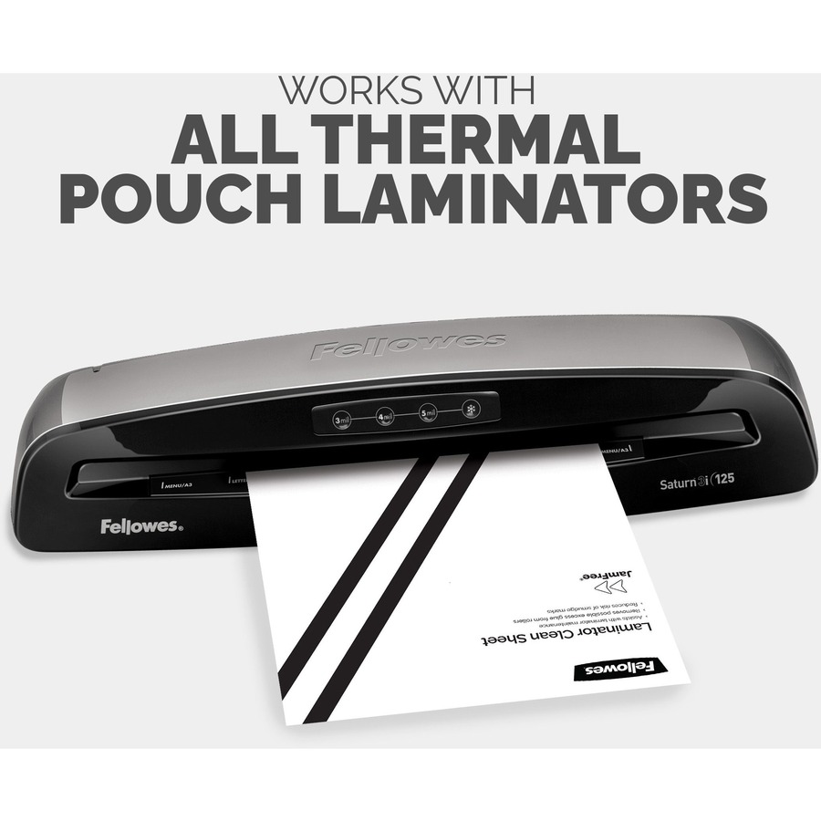 Fellowes Laminator Cleaning Sheets 10pk - 10 / Pack - White = FEL5320603