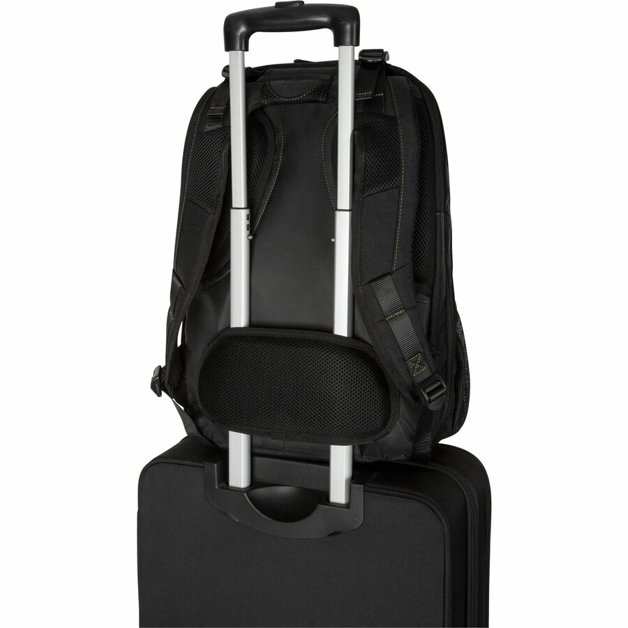 Targus EcoSmart TBB019US Carrying Case (Backpack) for 17" Notebook - Black, Green