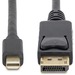 STARTECH 3 ft Mini DisplayPort to DisplayPort Adapter Cable – Black (MDP2DPMM3)