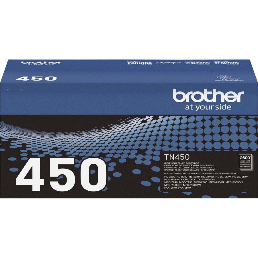 Brother Genuine TN450 Mono Laser High Yield Black Toner Cartridge