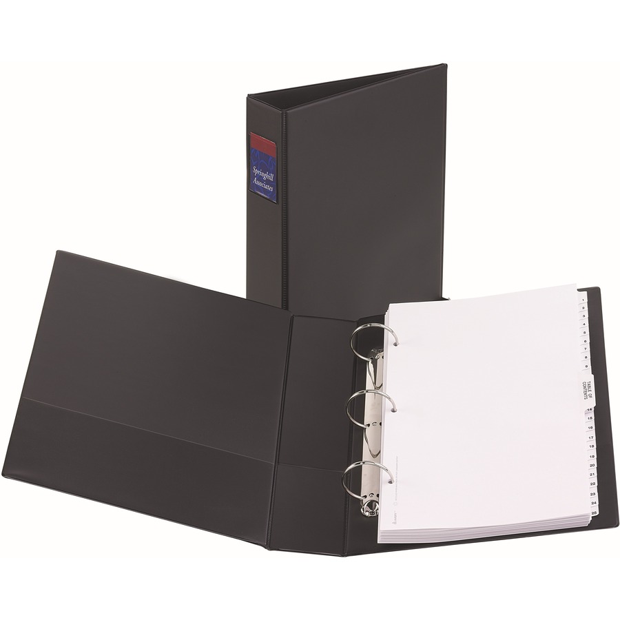 Avery® Legal Durable Binder - 2" Binder Capacity - Legal - 8 1/2" x 14" Sheet Size - 275 Sheet Capacity - 3 x Round Ring Fastener(s) - 2 Pocket(s) - Polypropylene - Recycled - Spine Label, Durable, Flexible, Sturdy, Rivet, Label Holder, Business Card 