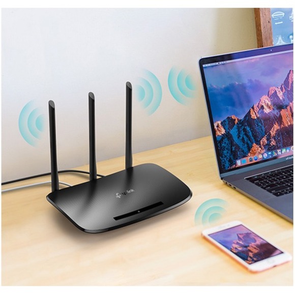TP-Link TL-WR940N IEEE 802.11n Ethernet Wireless Router - 2.40 GHz ISM Band - 3 x Antenna(3 x External) - 56.25 MB/s Wireless Speed - 4 x Network Port - 1 x Broadband Port - Fast Ethernet - Desktop - Wireless Routers - TPLTLWR940N
