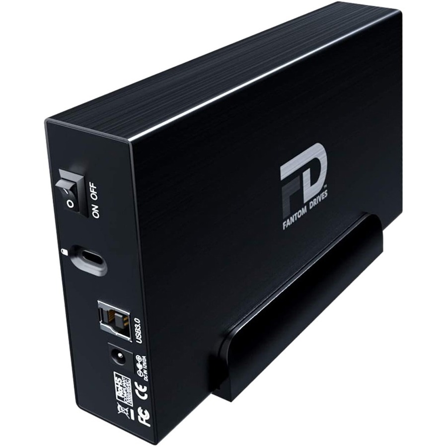 Fantom Drives 1TB External Hard Drive - GFORCE 3 - 32MB Cache, USB 3, Aluminum, Black, GF3B1000U32